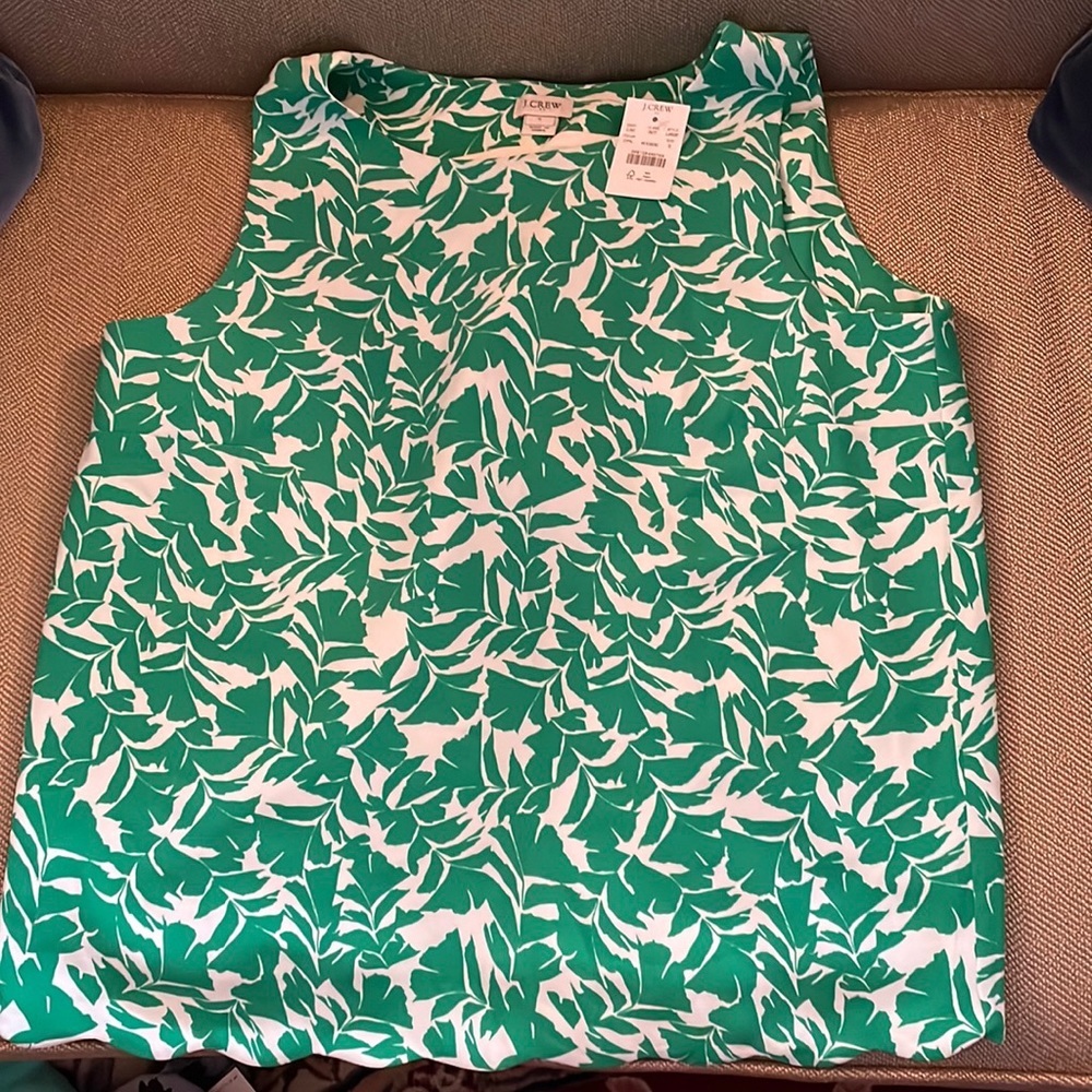 Floral leaf J Crew Womens Tank NTW